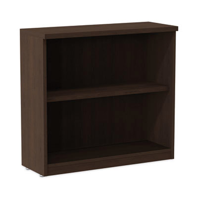 Alera Valencia Series Bookcase, Two-Shelf, 31 3/4w X 14d X 29 1/2h, Espresso